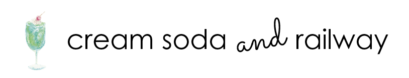 cream soda and railway -retro Tokyo side-trip-